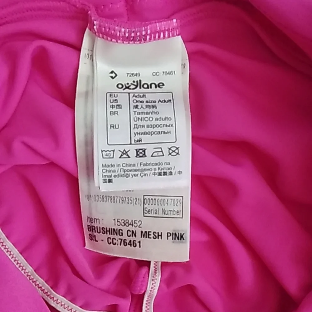 Oxylane Pink Swim Cap- Adult one size